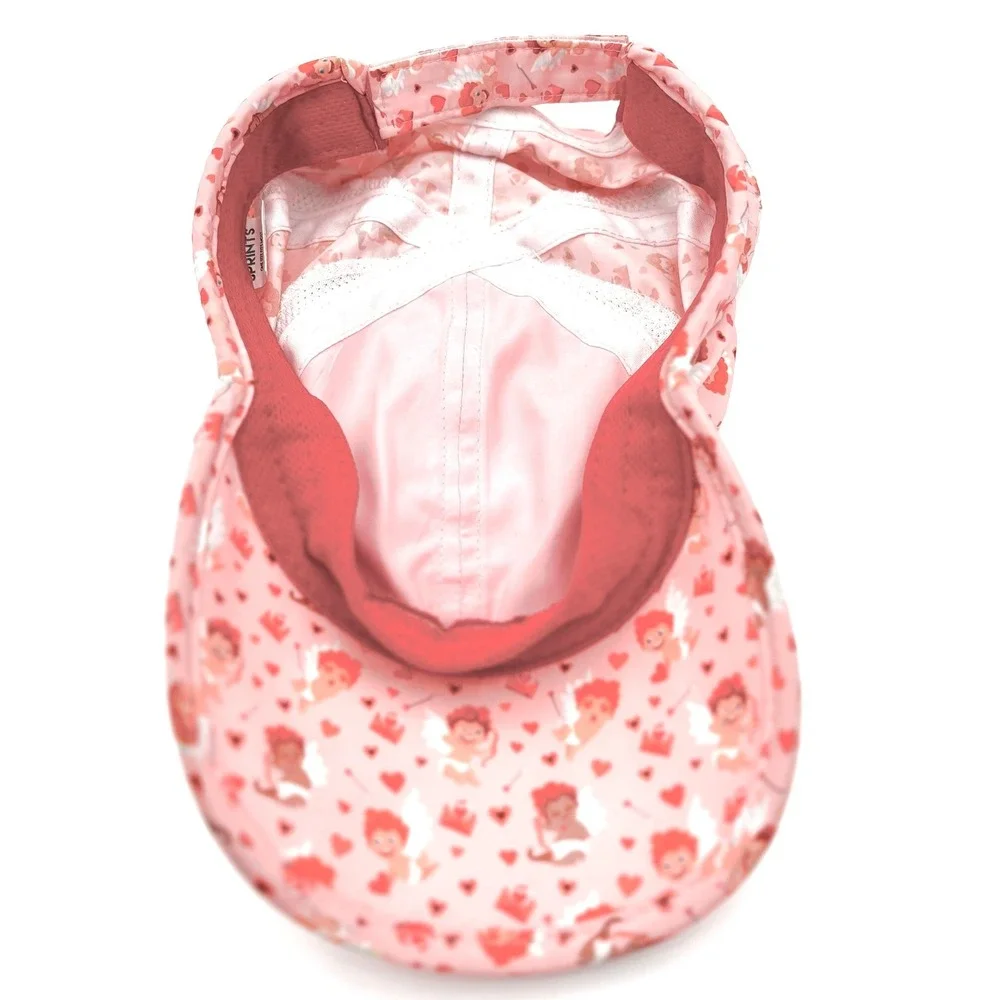 Sprints Performance Running Hat Stupid Cupid Valentine Discontinued Pink Cherubs
